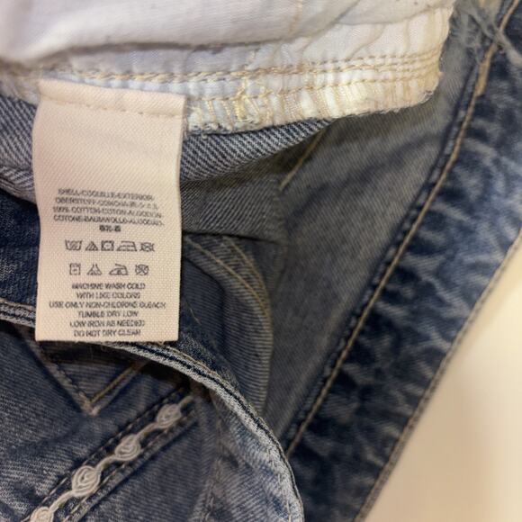 VTG Free People Denim Cutoff Shorts Sz 28 Boho South West Country Y2K Embroidery - Picture 3 of 9